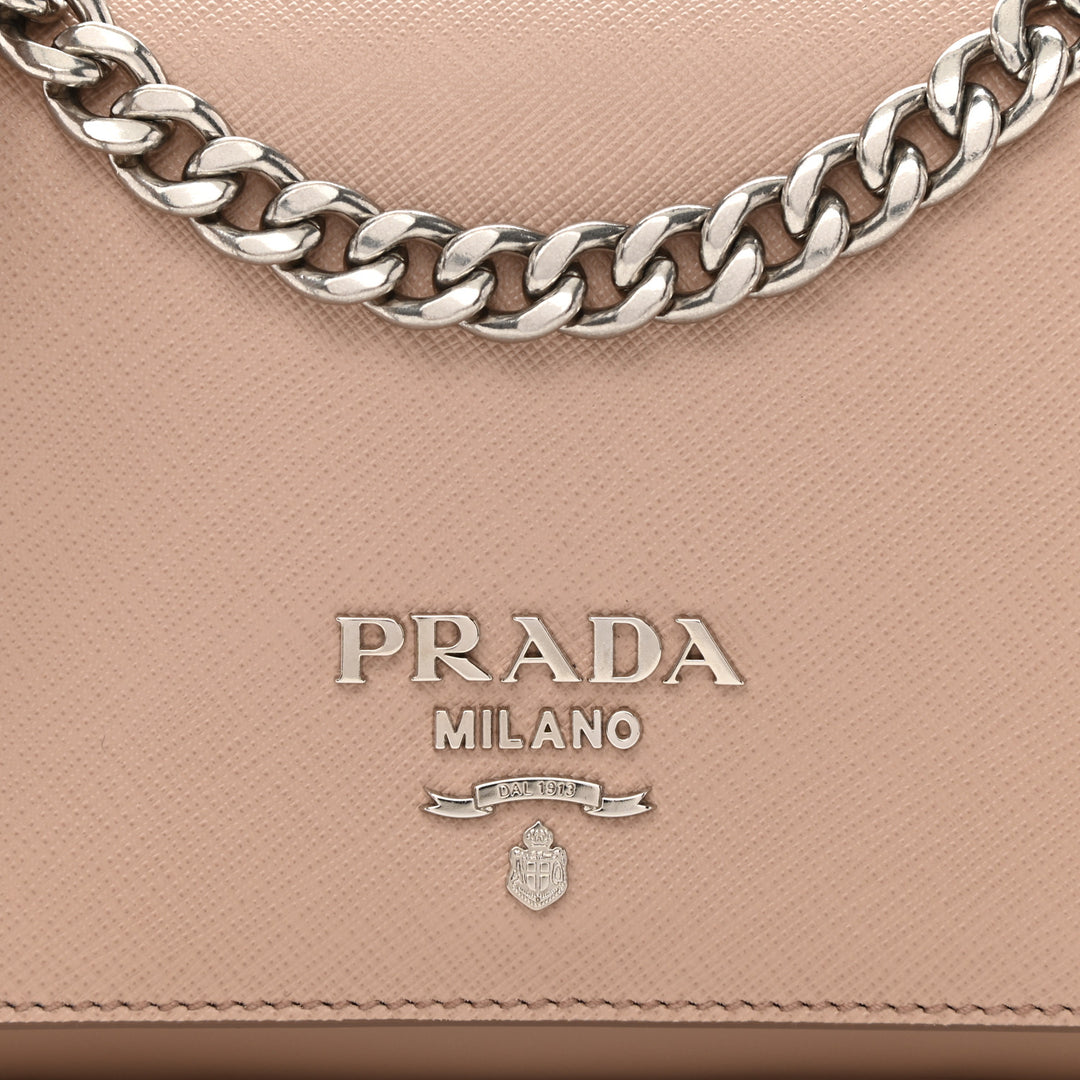 PRADA SOFT CALFSKIN CHAIN SHOULDER BAG