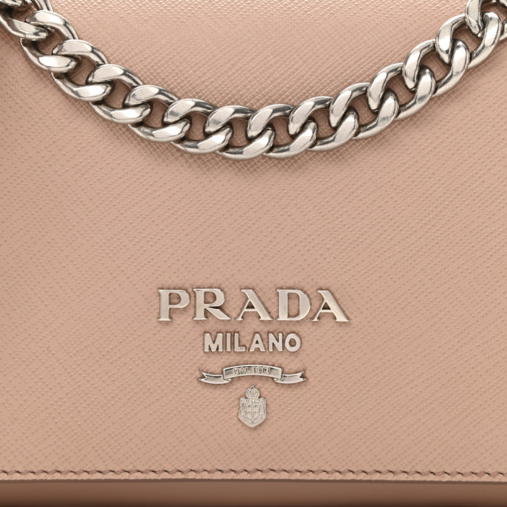 PRADA SOFT CALFSKIN CHAIN SHOULDER BAG