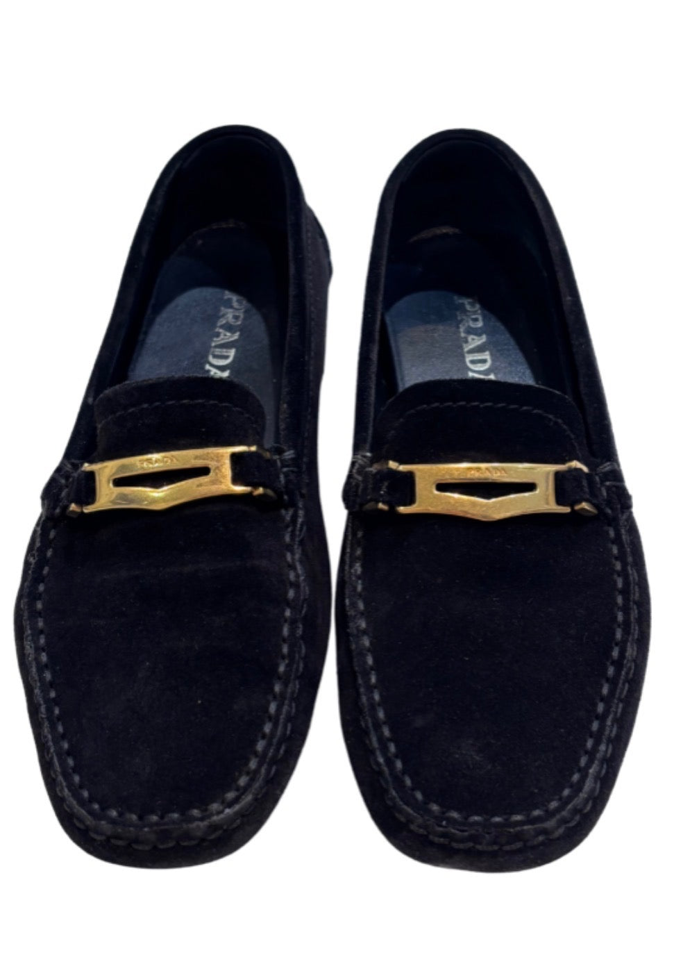 PRADA SUEDE DRIVER LOAFERS