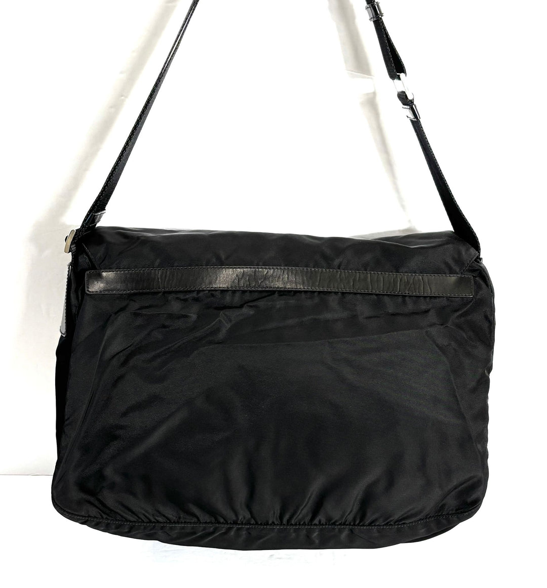 PRADA TESSUTO NYLON SAFFIANO VELA MESSAGER BAG