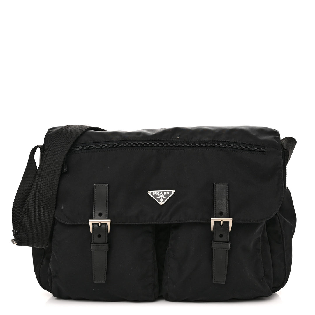 PRADA TESSUTO NYLON SAFFIANO VELA MESSAGER BAG