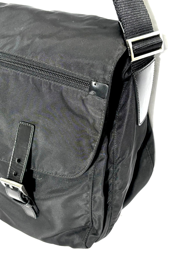 PRADA TESSUTO NYLON SAFFIANO VELA MESSAGER BAG