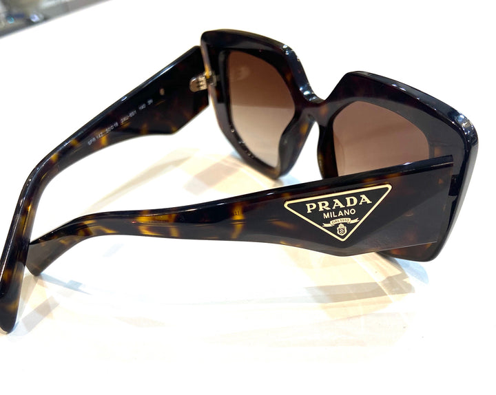 PRADA TORTOISE SQUARE SUNGLASSES PR14ZS