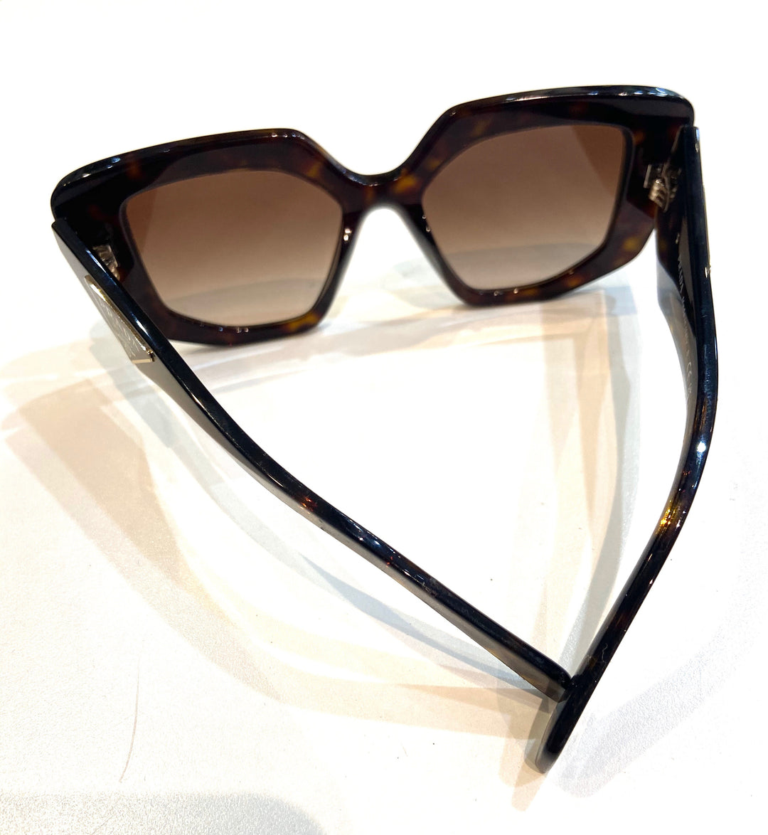 PRADA TORTOISE SQUARE SUNGLASSES PR14ZS