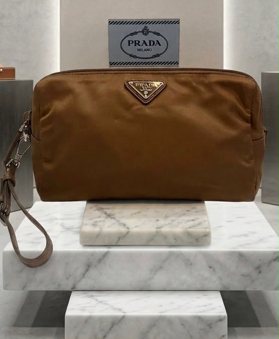 PRADA MEDIUM RE-NYLON ZIPPY POUCH WRISTLET