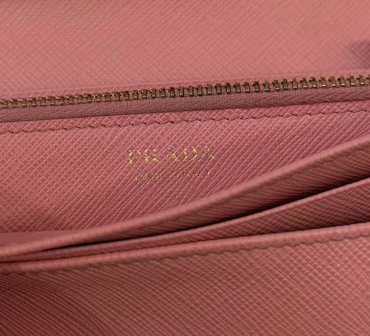 PRADA SAFFIANO LEATHER CONTINENTAL WALLET