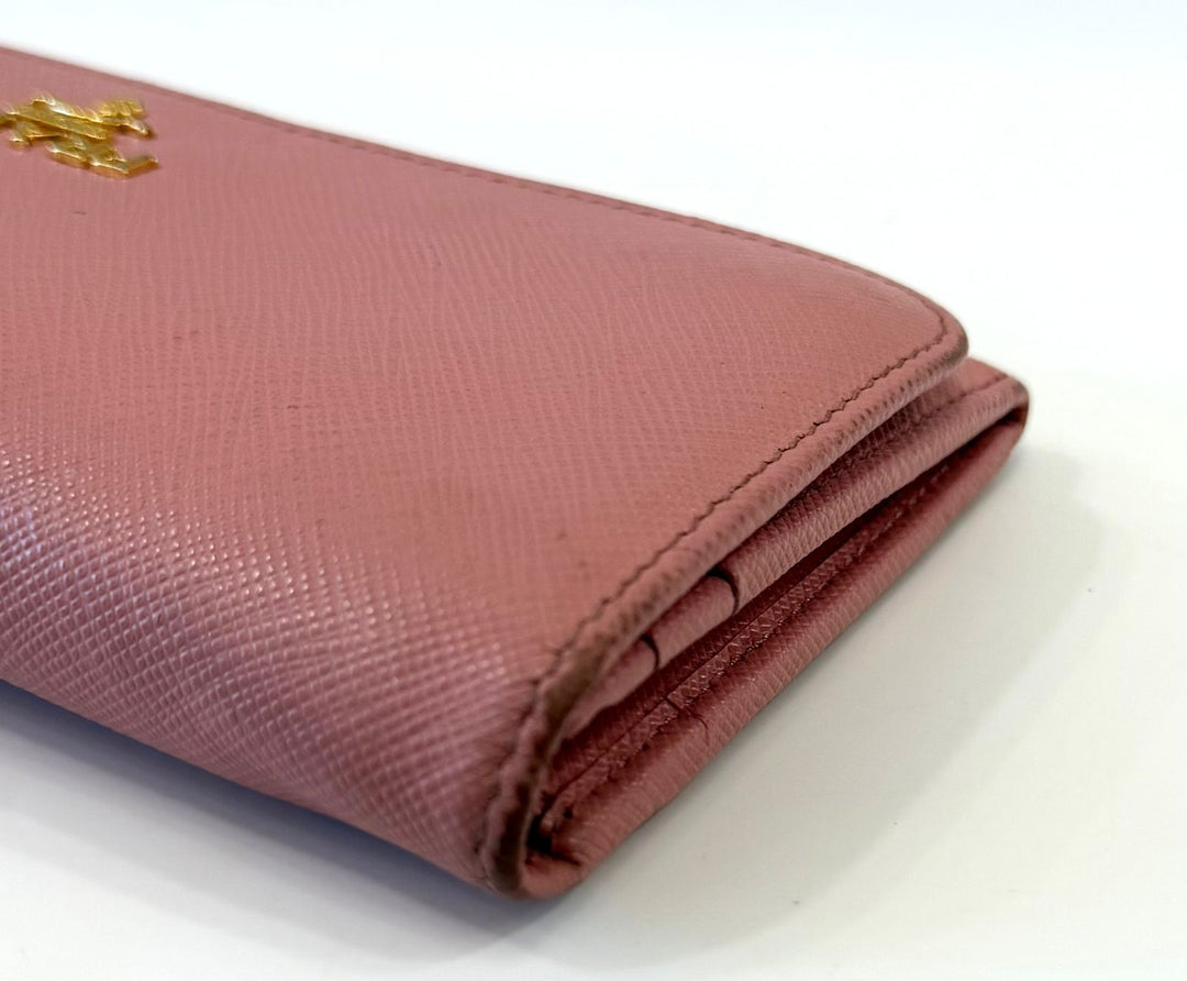 PRADA SAFFIANO LEATHER CONTINENTAL WALLET