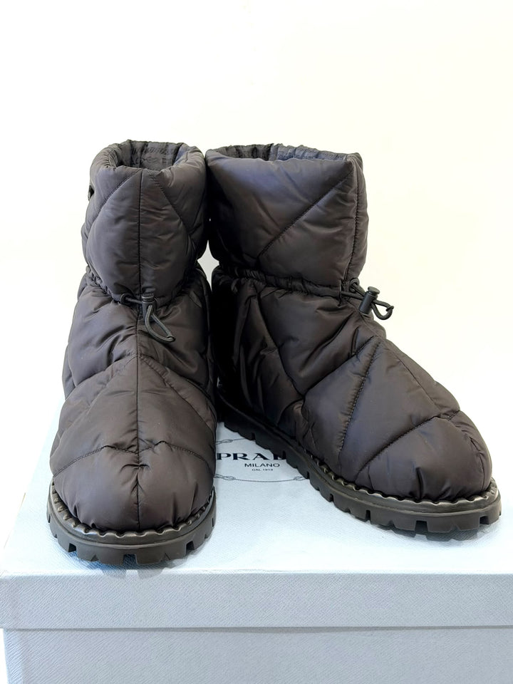 PRADA RE-NYLON PIUMA PADDED BOOTS