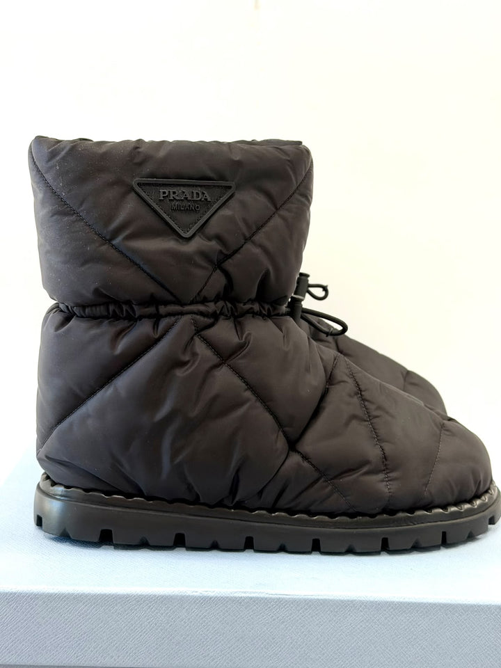 PRADA RE-NYLON PIUMA PADDED BOOTS