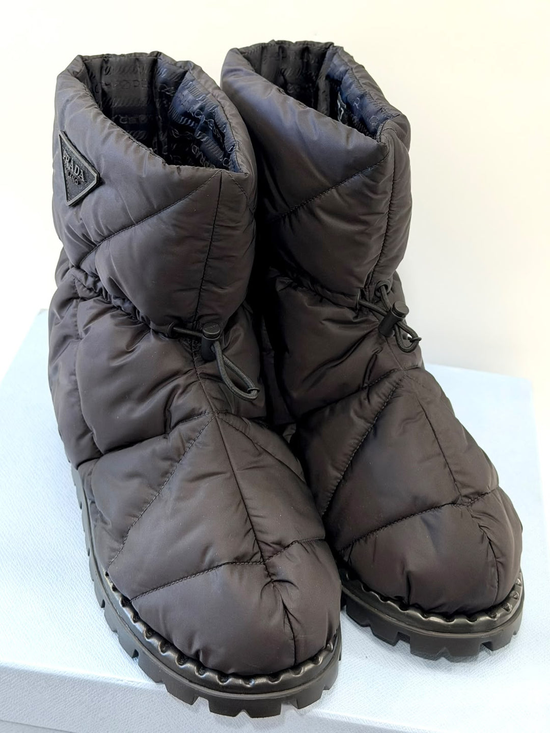 PRADA RE-NYLON PIUMA PADDED BOOTS
