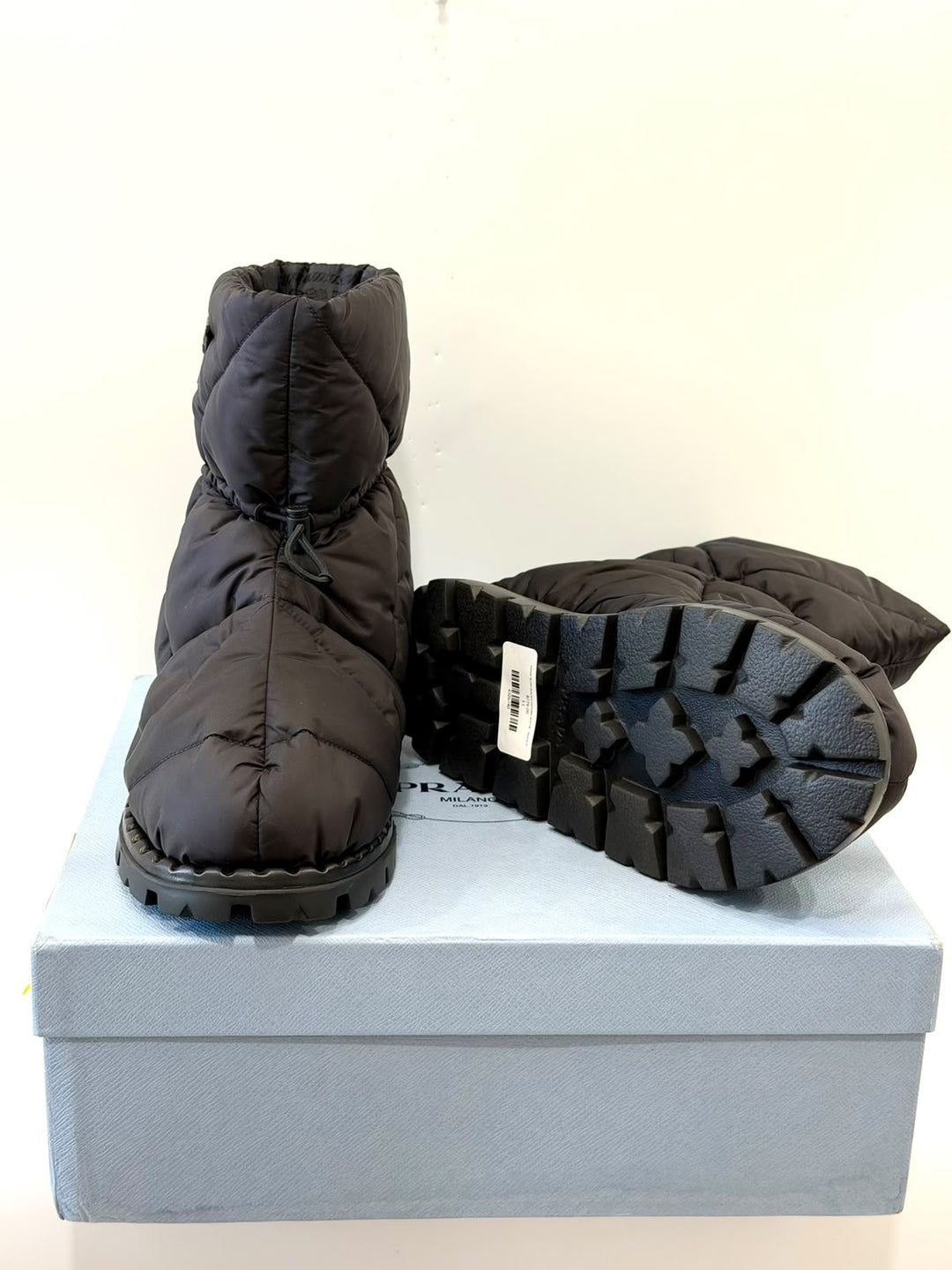 PRADA RE-NYLON PIUMA PADDED BOOTS