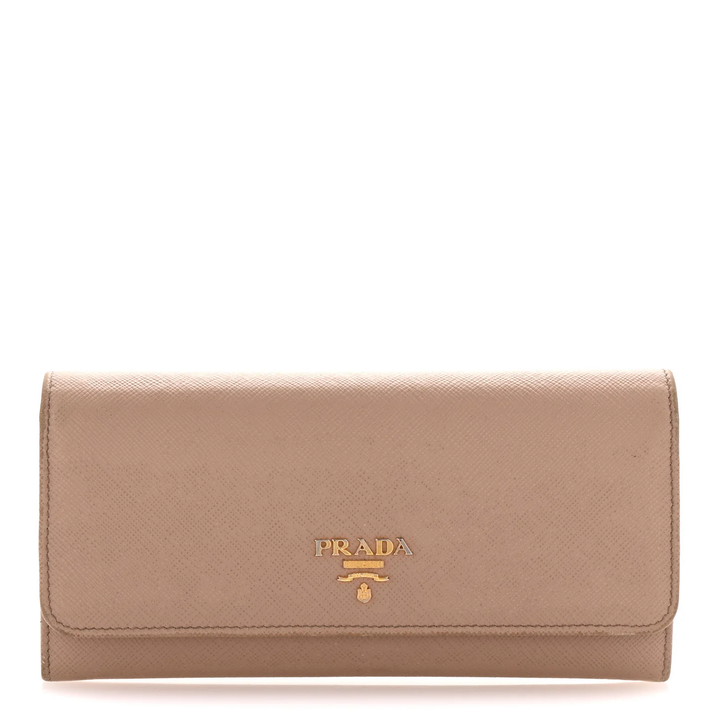 PRADA SAFFIANO BIFOLD CONTINTENTAL FLAP WALLET