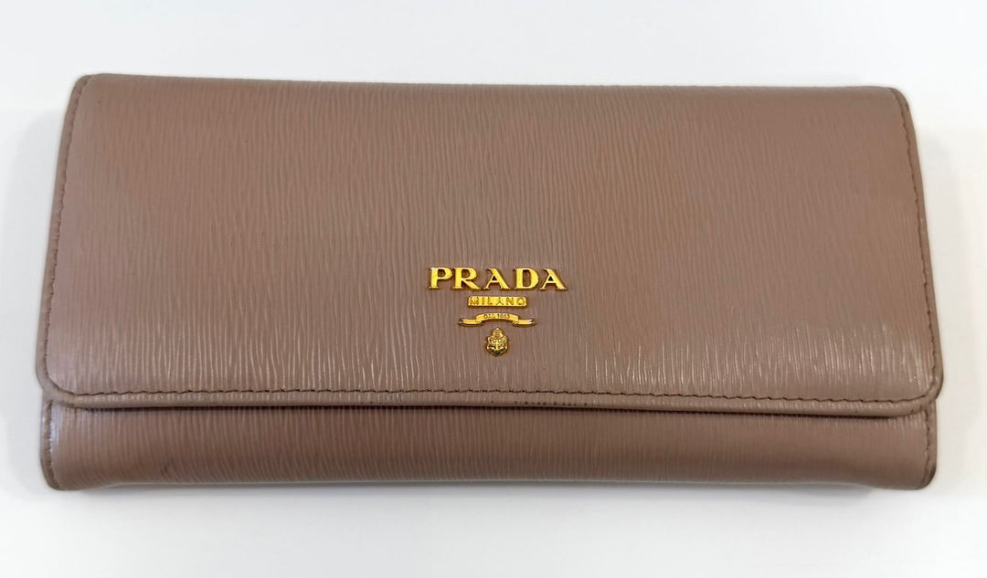 PRADA SAFFIANO BIFOLD CONTINTENTAL FLAP WALLET