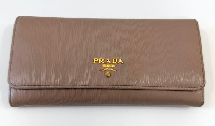 PRADA SAFFIANO BIFOLD CONTINTENTAL FLAP WALLET