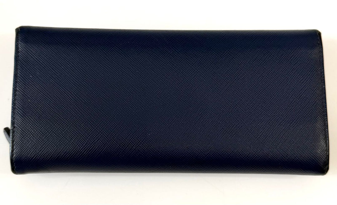 PRADA SAFFIANO LEATHER CONTINENTAL FLAP WALLET