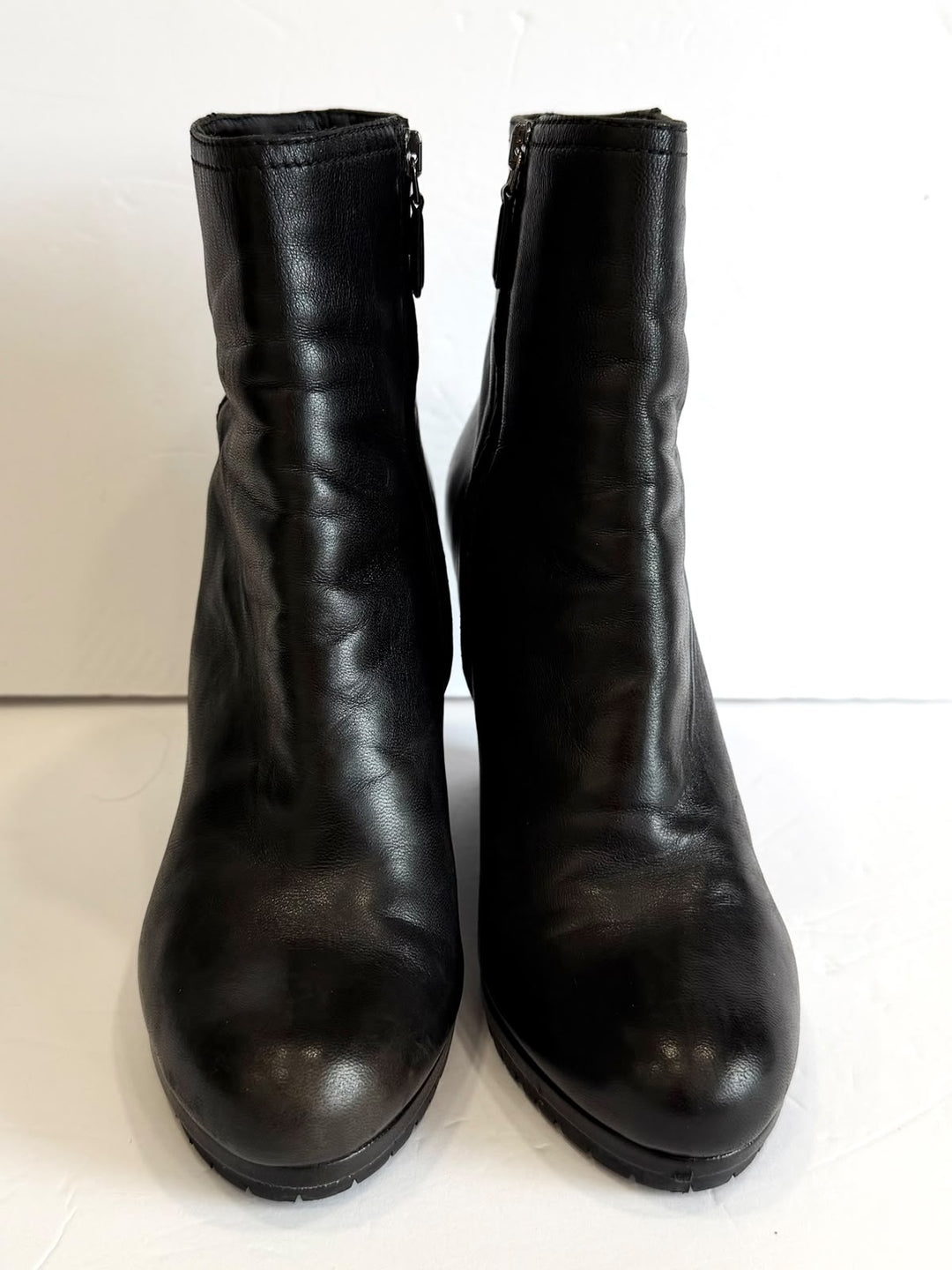 PRADA SPORT SOFT CALFSKIN LEATHER WEDGE HEEL BOOTIES