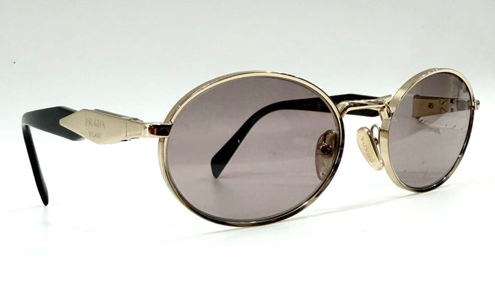 PRADA SPR65Z OVAL SUNGLASSES