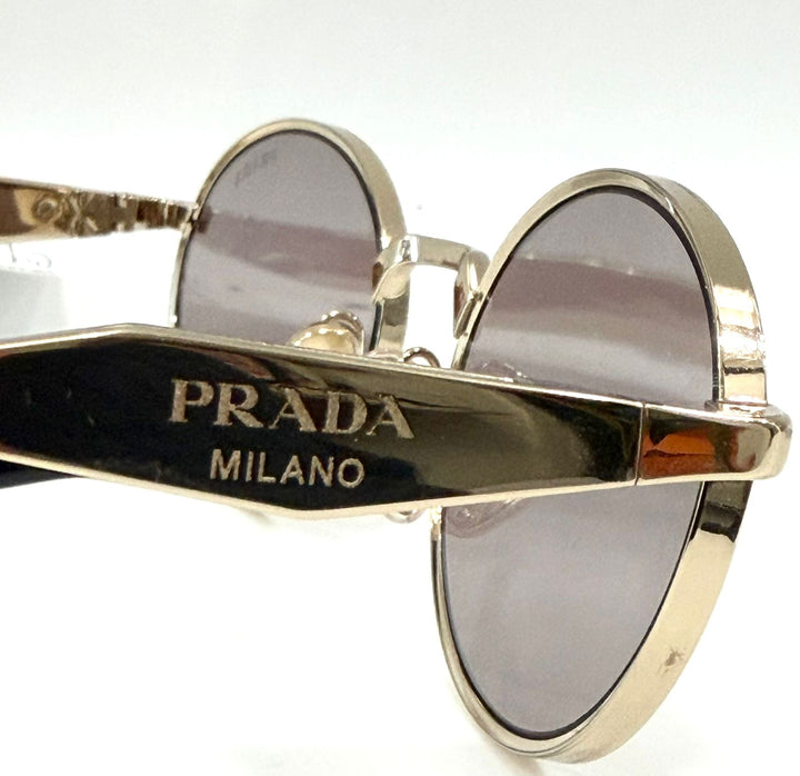 PRADA SPR65Z OVAL SUNGLASSES