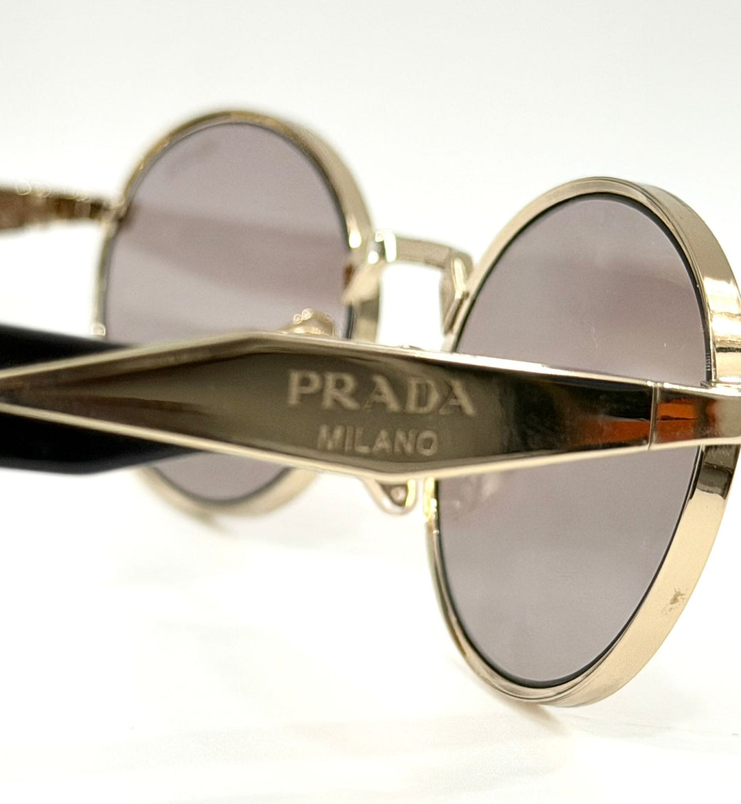 PRADA SPR65Z OVAL SUNGLASSES