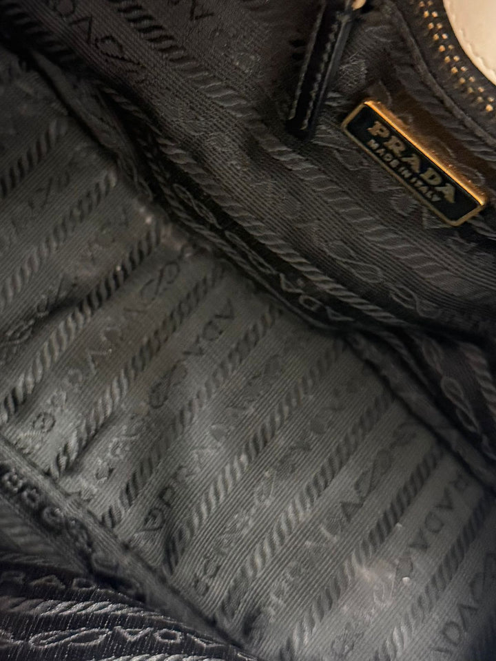 PRADA VITELLO GYM CALFSKIN LEATHER VINTAGE SHOULDER BAG