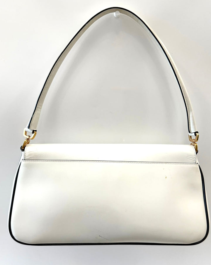 PRADA VITELLO GYM CALFSKIN LEATHER VINTAGE SHOULDER BAG