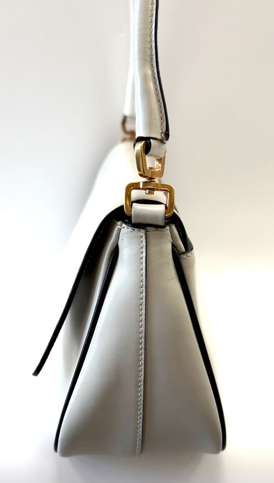 PRADA VITELLO GYM CALFSKIN LEATHER VINTAGE SHOULDER BAG