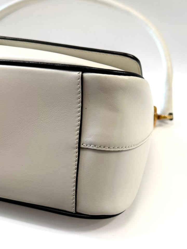 PRADA VITELLO GYM CALFSKIN LEATHER VINTAGE SHOULDER BAG