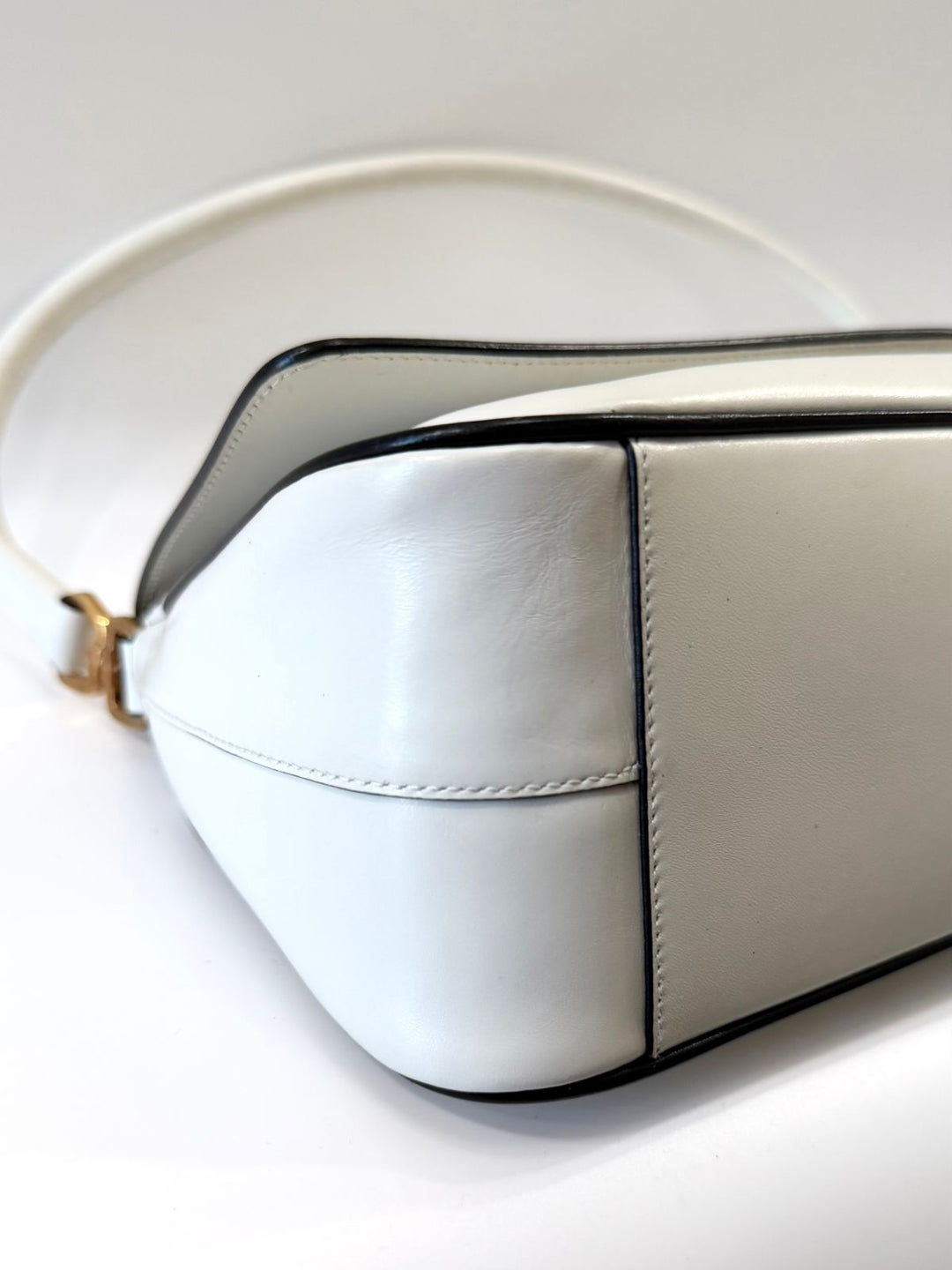 PRADA VITELLO GYM CALFSKIN LEATHER VINTAGE SHOULDER BAG