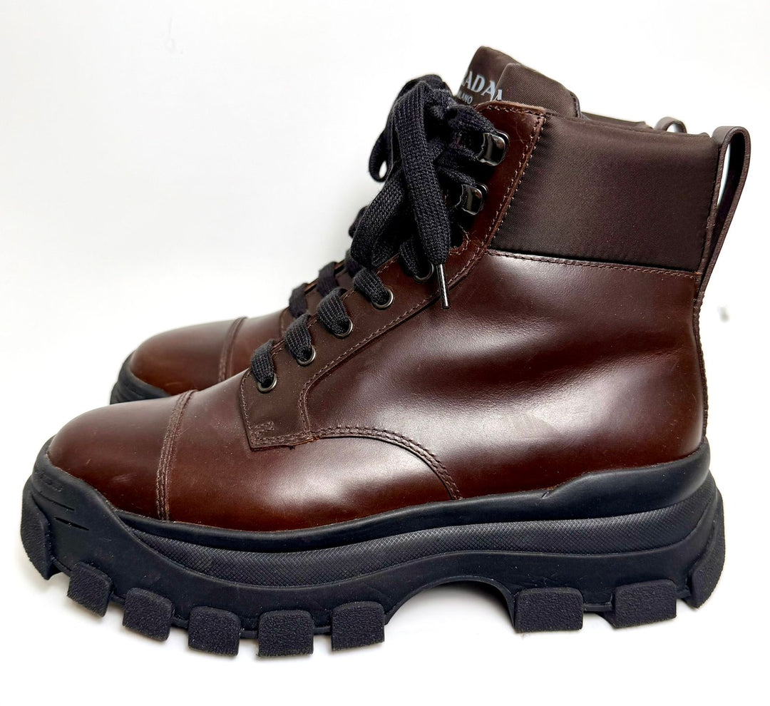 PRADA CALFSKIN LEATHER MONOLITH MEN&