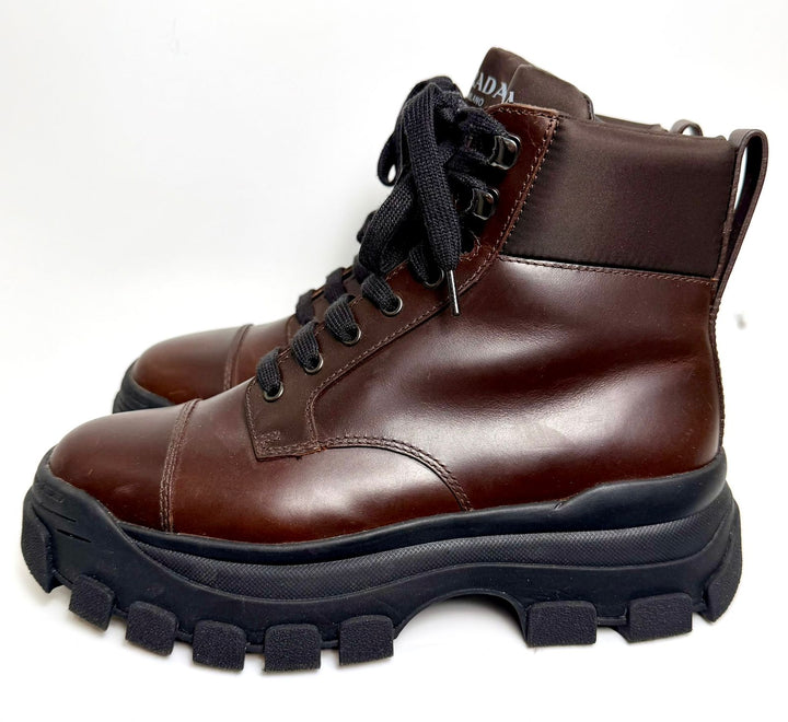 PRADA CALFSKIN LEATHER MONOLITH MEN&