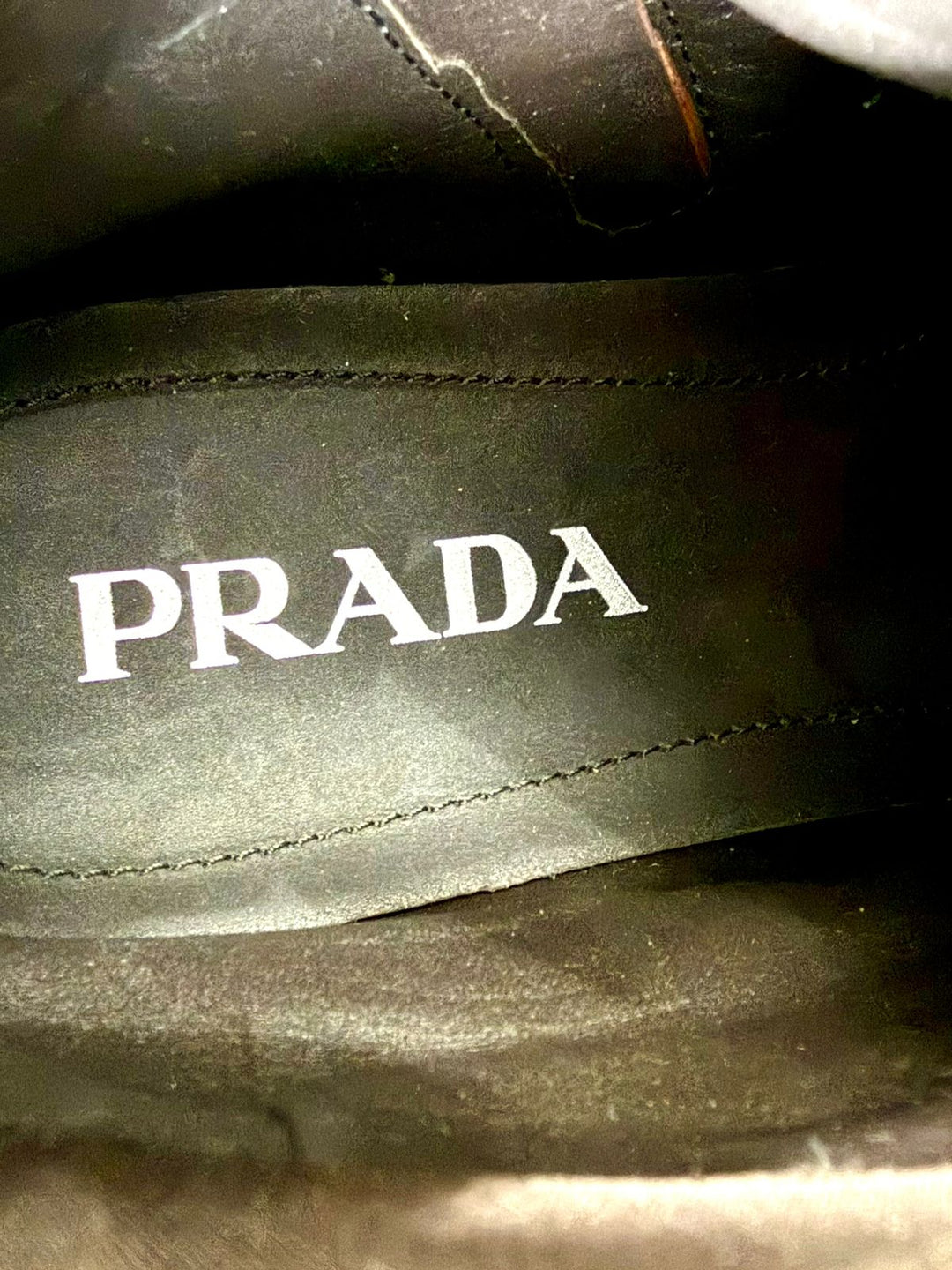 PRADA CALFSKIN LEATHER MONOLITH MEN&
