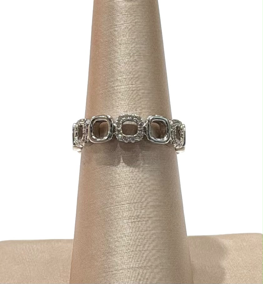 PRIMA 14K WHITE GOLD DIAMOND RING