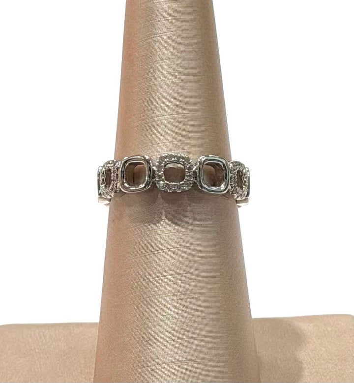 PRIMA 14K WHITE GOLD DIAMOND RING
