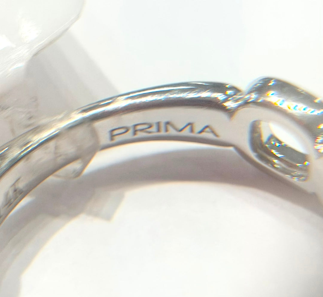 PRIMA 14K WHITE GOLD DIAMOND RING