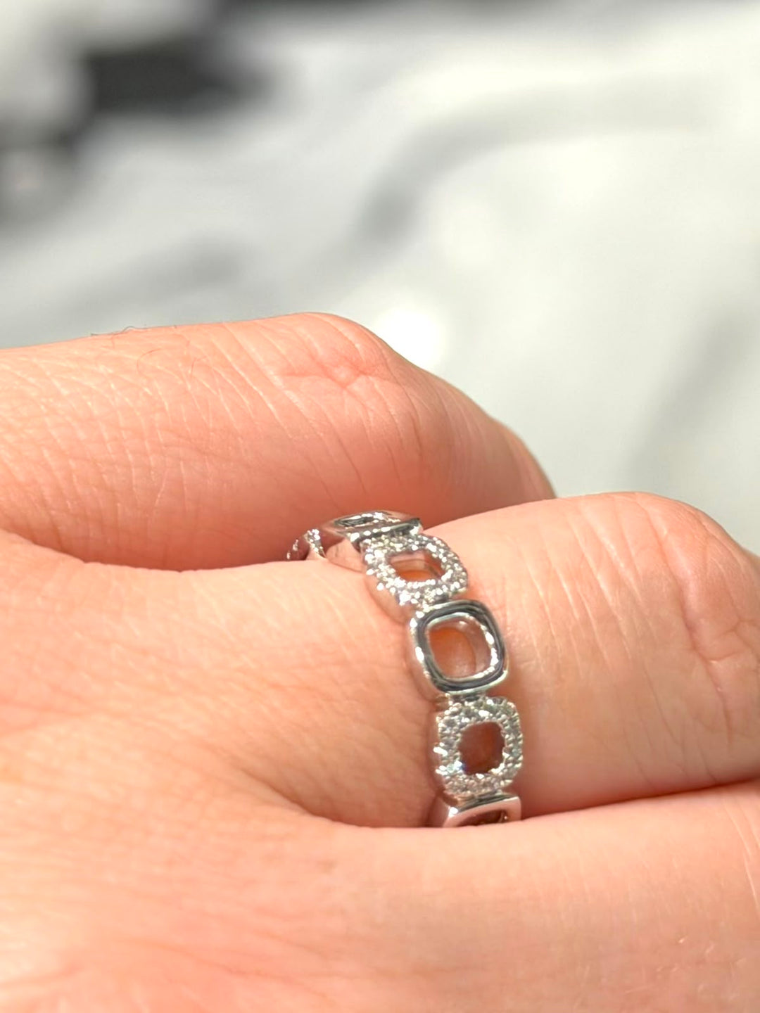 PRIMA 14K WHITE GOLD DIAMOND RING