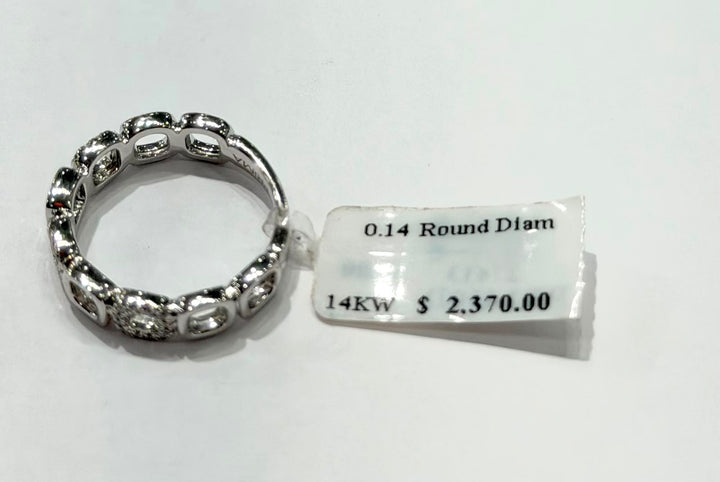 PRIMA 14K WHITE GOLD DIAMOND RING