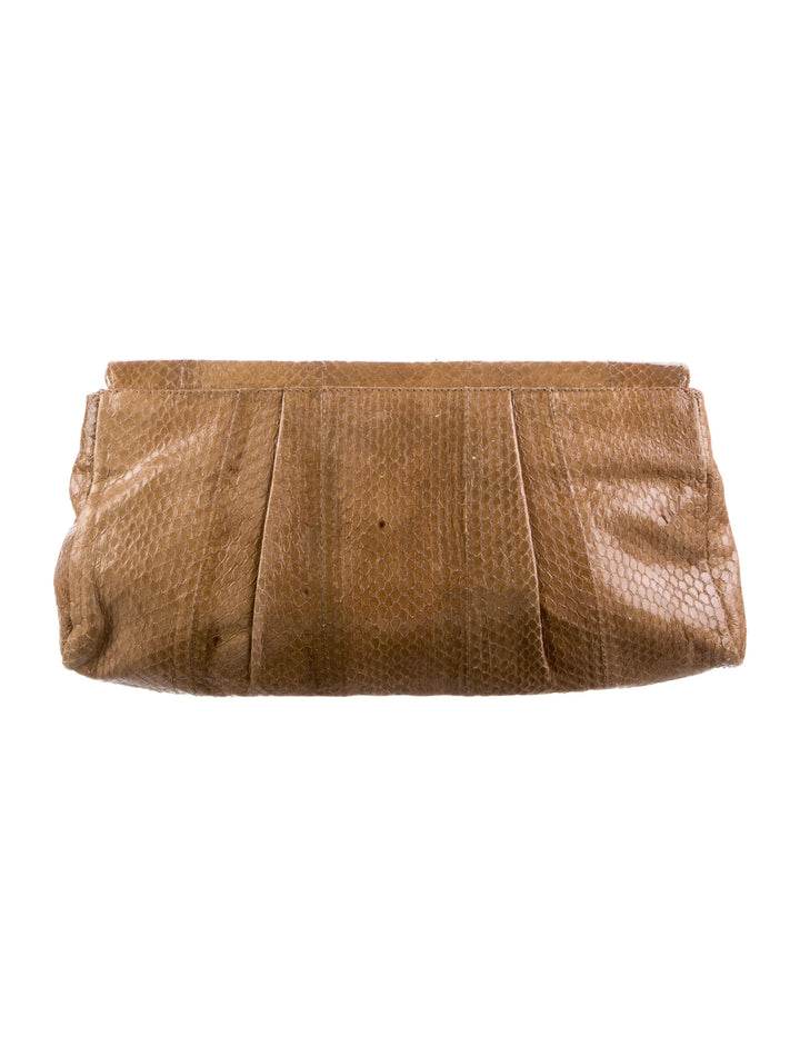 PANTERA PYTHON LEATHER CLUTCH BAG