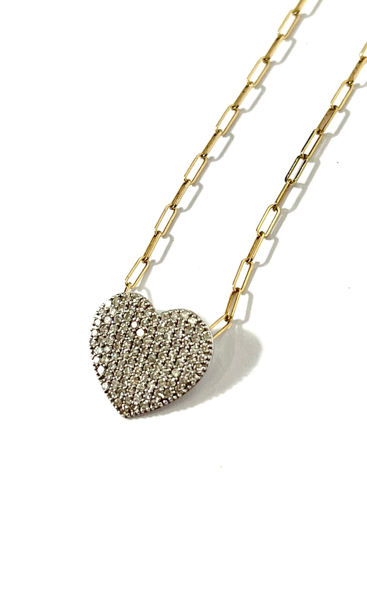 PHILLIPS HOUSE MINI INFINITY DIAMOND HEART NECKLACE