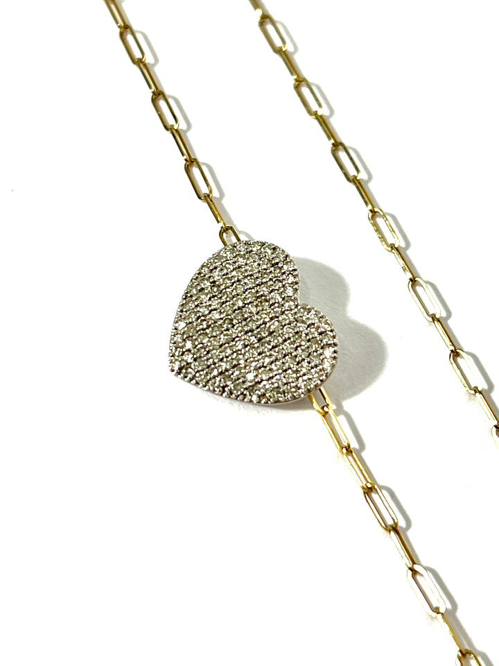 PHILLIPS HOUSE MINI INFINITY DIAMOND HEART NECKLACE