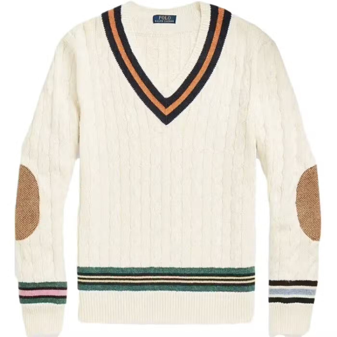 Polo Ralph Lauren Cotton-Cashmere Cricket Sweater shops (size - Large)