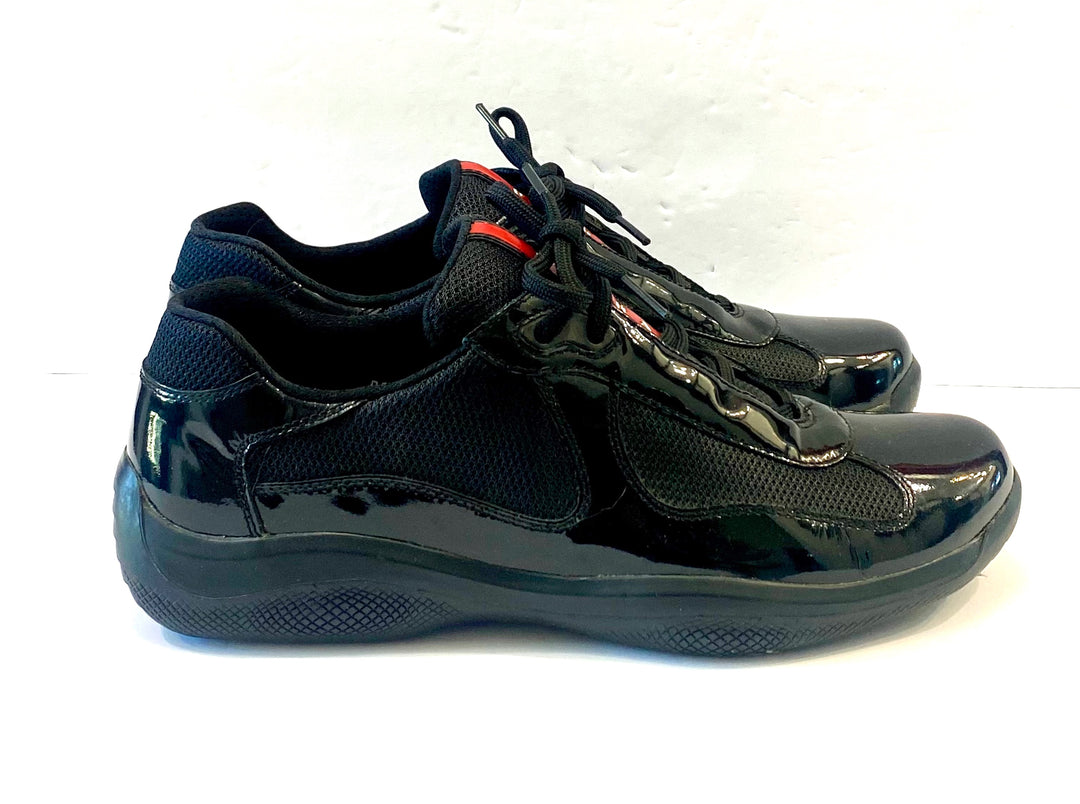 PRADA AMERICAS CUP PATENT MESH TRAINERS
