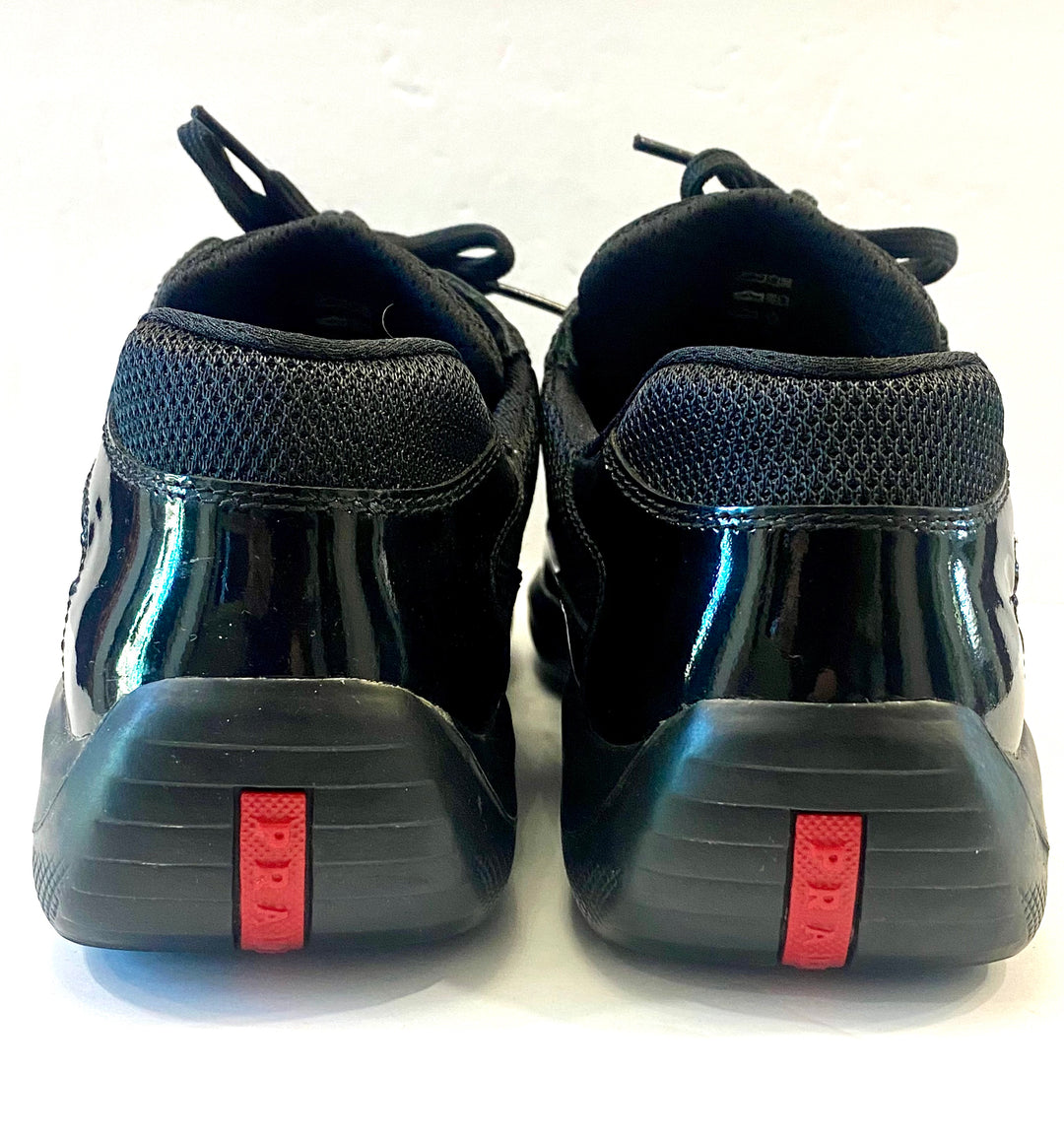 PRADA AMERICAS CUP PATENT MESH TRAINERS