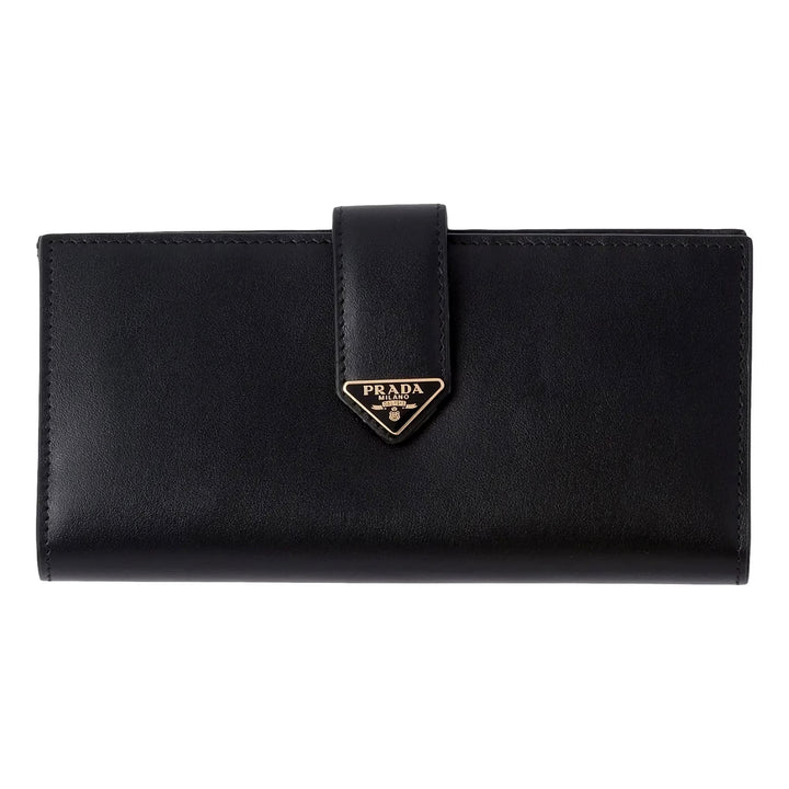 PRADA CITY SMOOTH CALFSKIN LEATHER LARGE CONTINENTAL WALLET