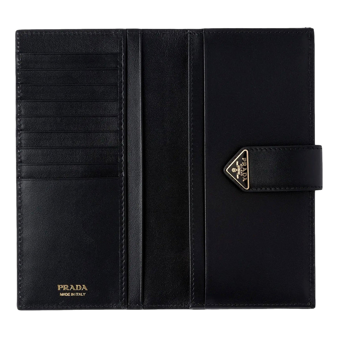 PRADA CITY SMOOTH CALFSKIN LEATHER LARGE CONTINENTAL WALLET