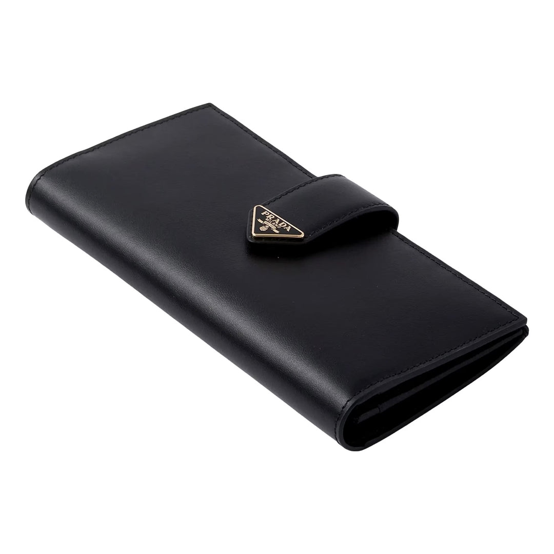 PRADA CITY SMOOTH CALFSKIN LEATHER LARGE CONTINENTAL WALLET
