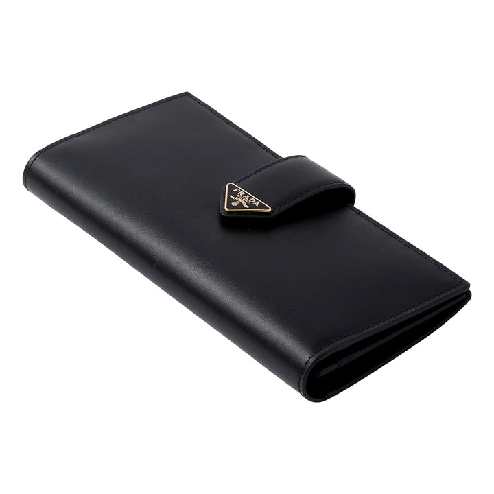 PRADA CITY SMOOTH CALFSKIN LEATHER LARGE CONTINENTAL WALLET