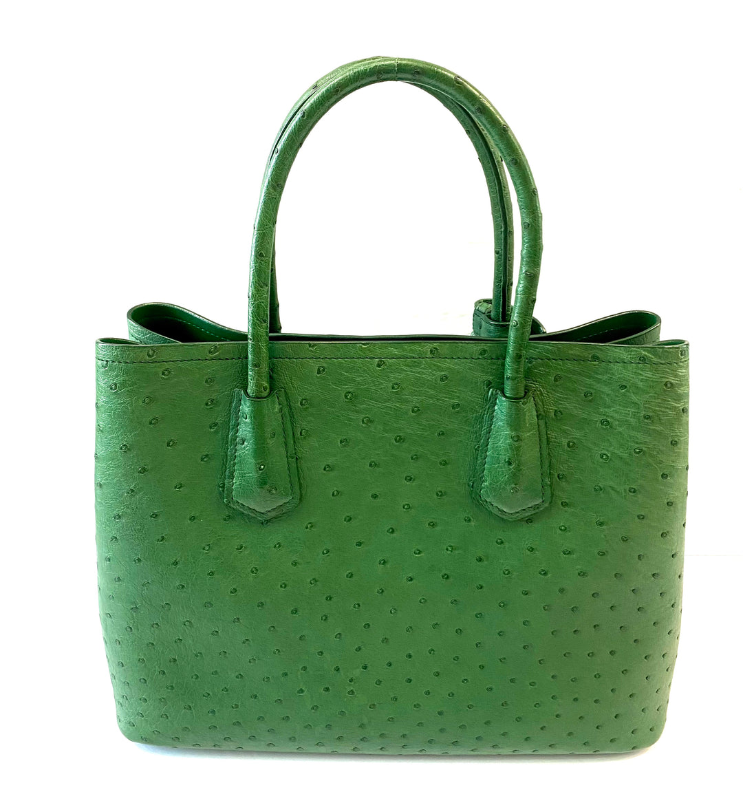 PRADA GALLERIA OSTRICH LEATHER MEDIUM TOTE BAG – Caroline's