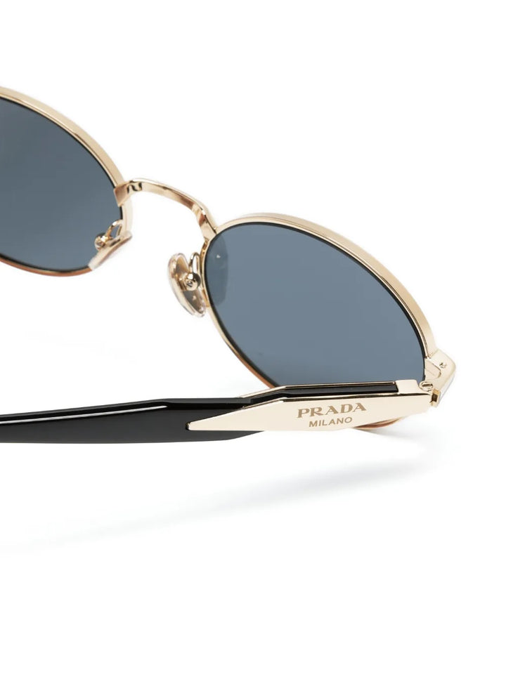 PRADA PR65ZS OVAL METAL FRAME SUNGLASSES