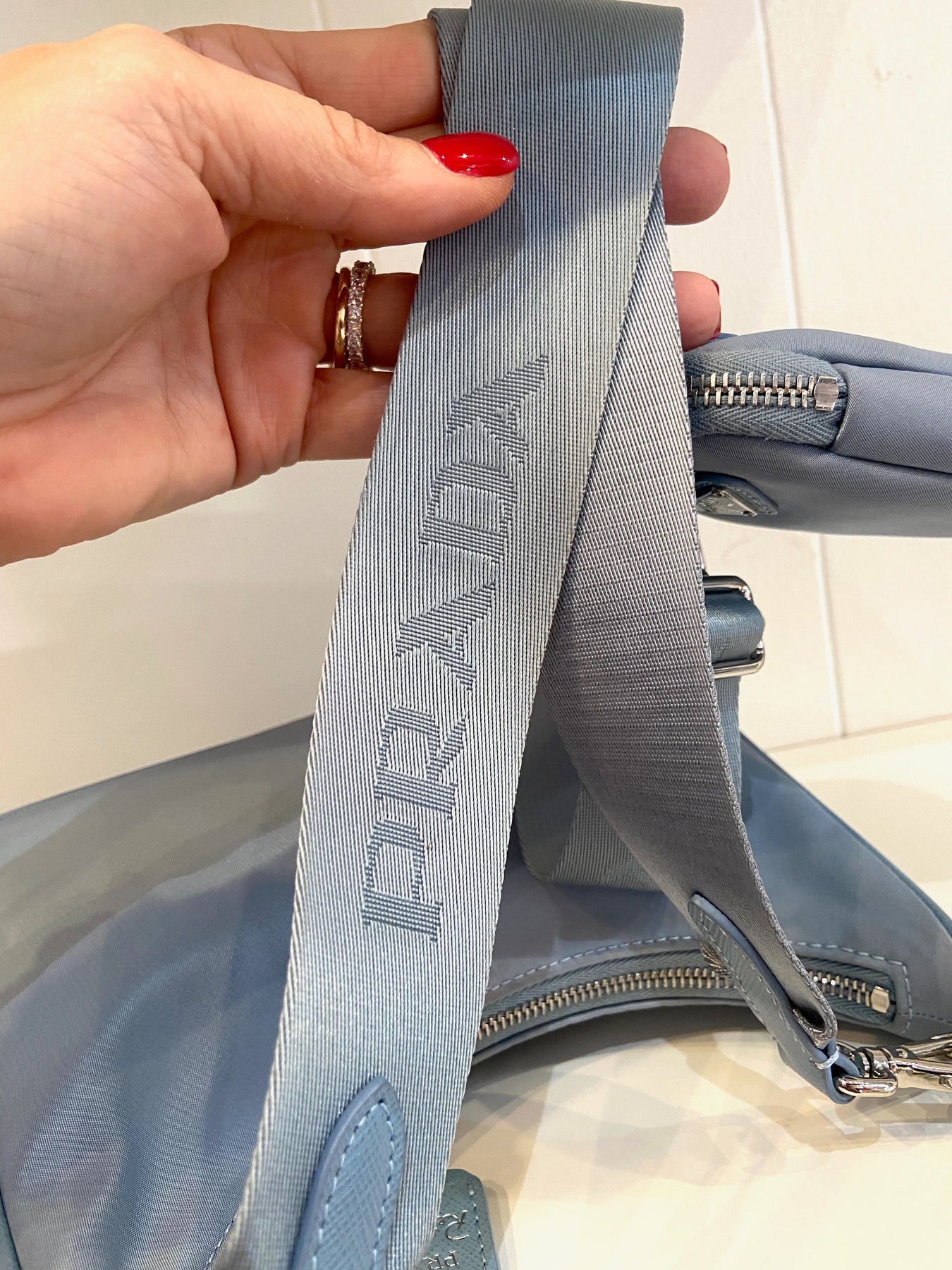 Light Blue Prada Re-edition 2005 Re-nylon Bag