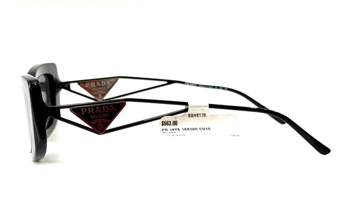 PRADA PR14YS RECTANGLE TRIANGLE LOGO SUNGLASSES